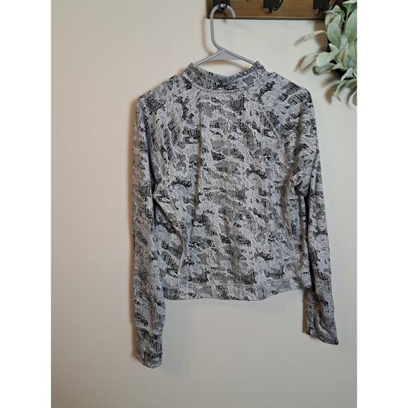 Spyder Active Half Zip Mock Neck Cropped Women's Sz L - Picture 2 of 6